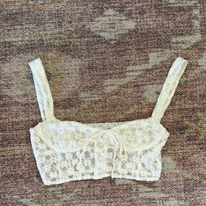 Princess Polly White Lace Top